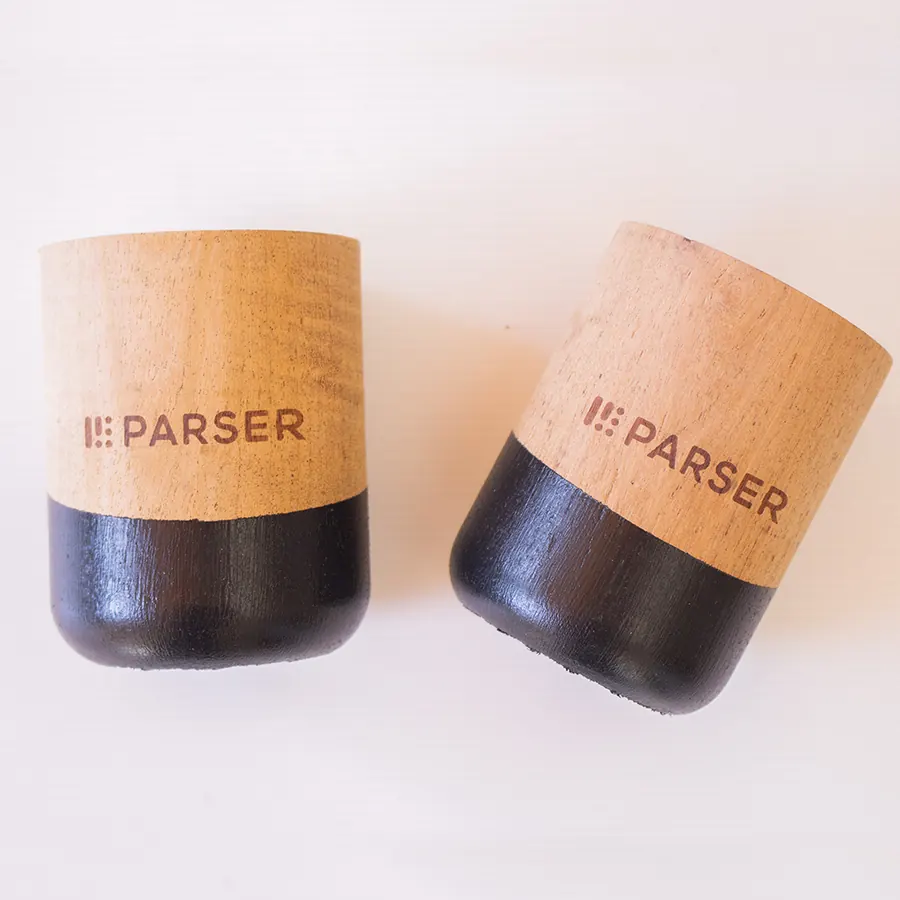 Mate de Madera, merchandising con logo de MondoBox