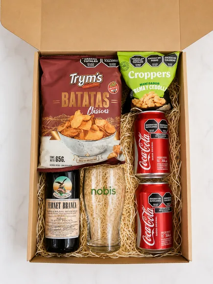 Box con vaso grabado para Nobis